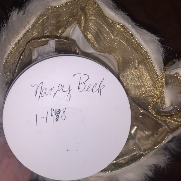 Nancy Beck 1998 Vintage Collectible Father Snow Doll; signed by Nancy Beck - Picture 7 of 8